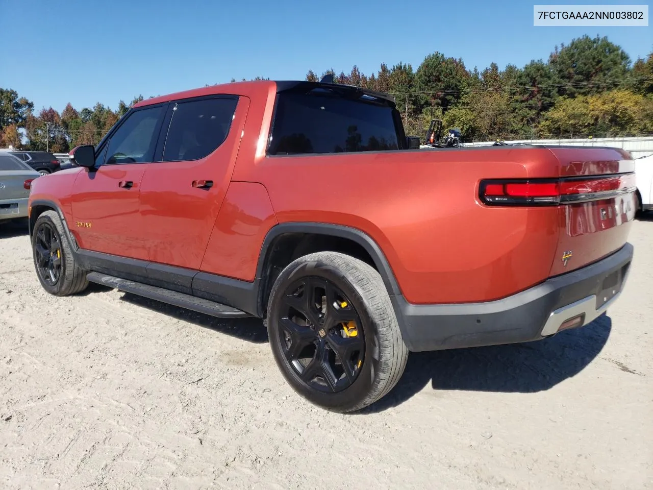 2022 Rivian R1T Adventure VIN: 7FCTGAAA2NN003802 Lot: 78002664