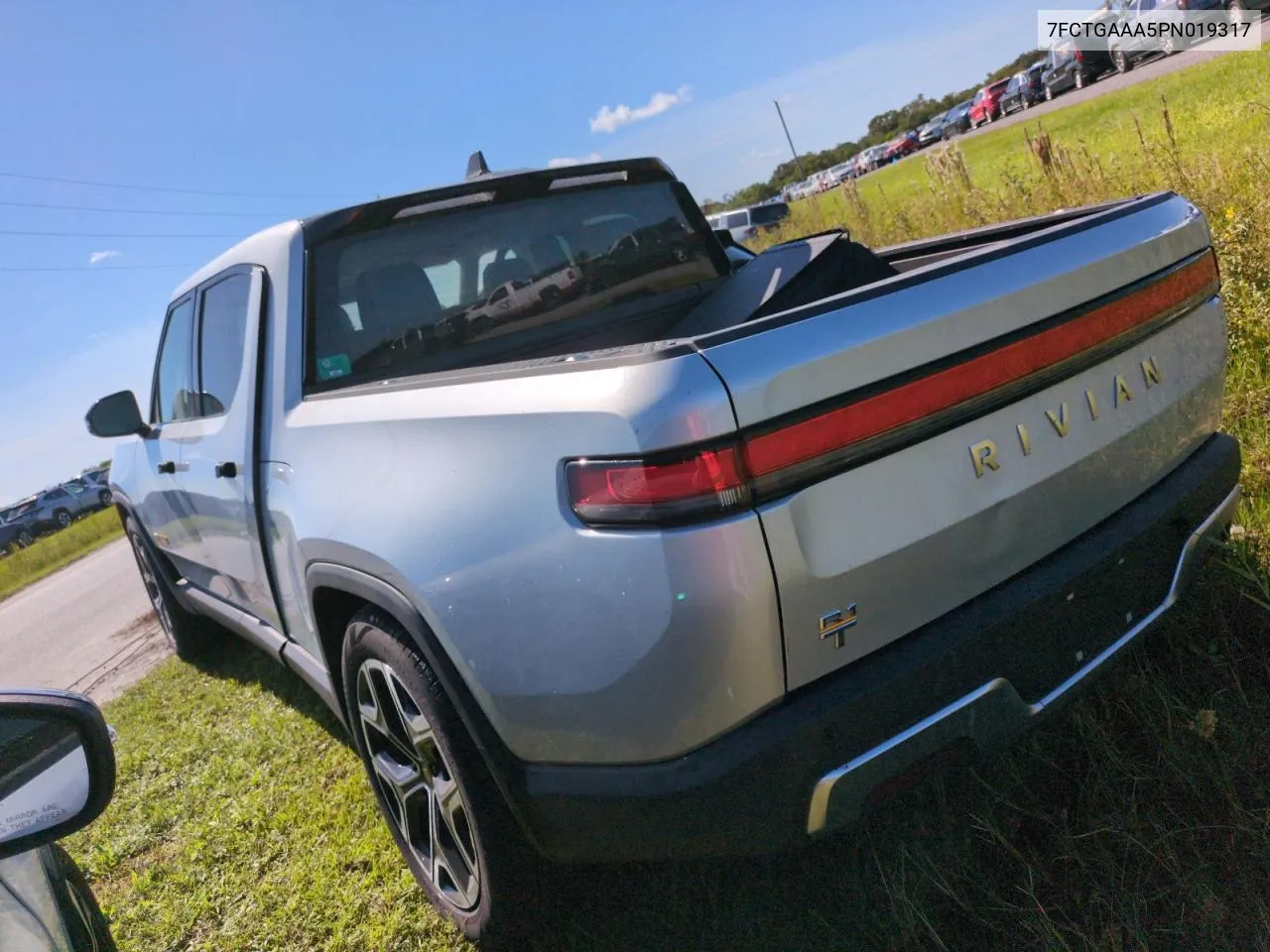 2023 Rivian R1T Adventure VIN: 7FCTGAAA5PN019317 Lot: 74416784