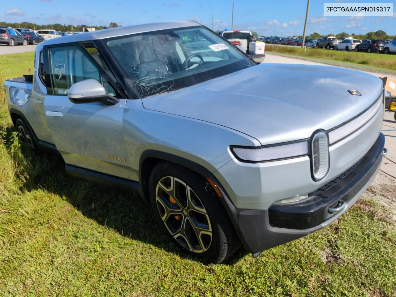 2023 Rivian R1T Adventure VIN: 7FCTGAAA5PN019317 Lot: 74416784