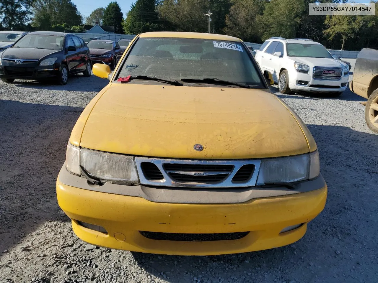 2000 Saab 9-3 Viggen VIN: YS3DP55GXY7014547 Lot: 75749214