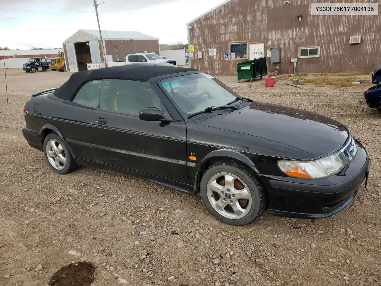 2000 Saab 9-3 Se VIN: YS3DF75K1Y7004136 Lot: 79650154