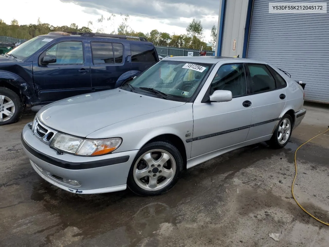 2001 Saab 9-3 Se VIN: YS3DF55K212045172 Lot: 74912294