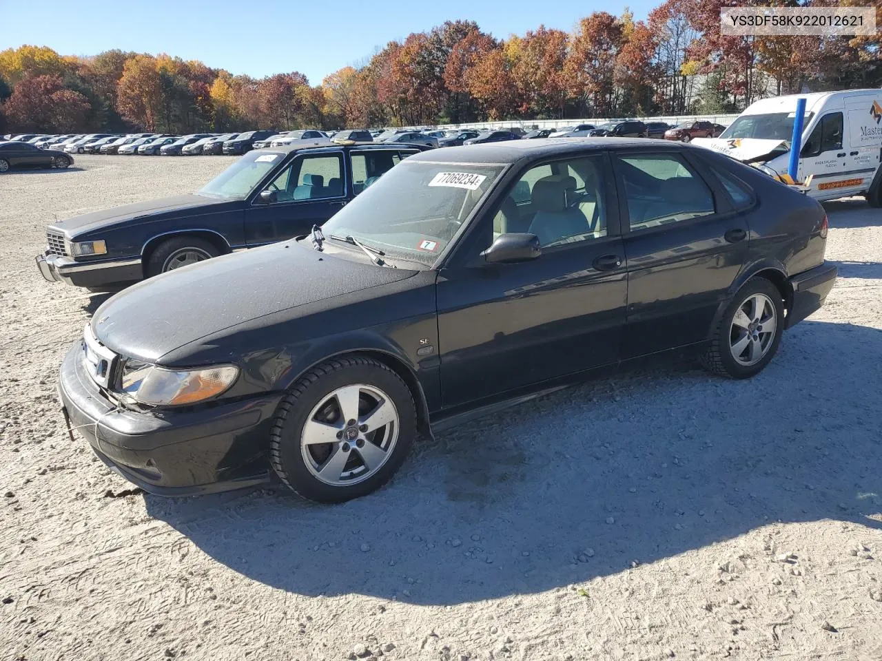 2002 Saab 9-3 Se VIN: YS3DF58K922012621 Lot: 77069234