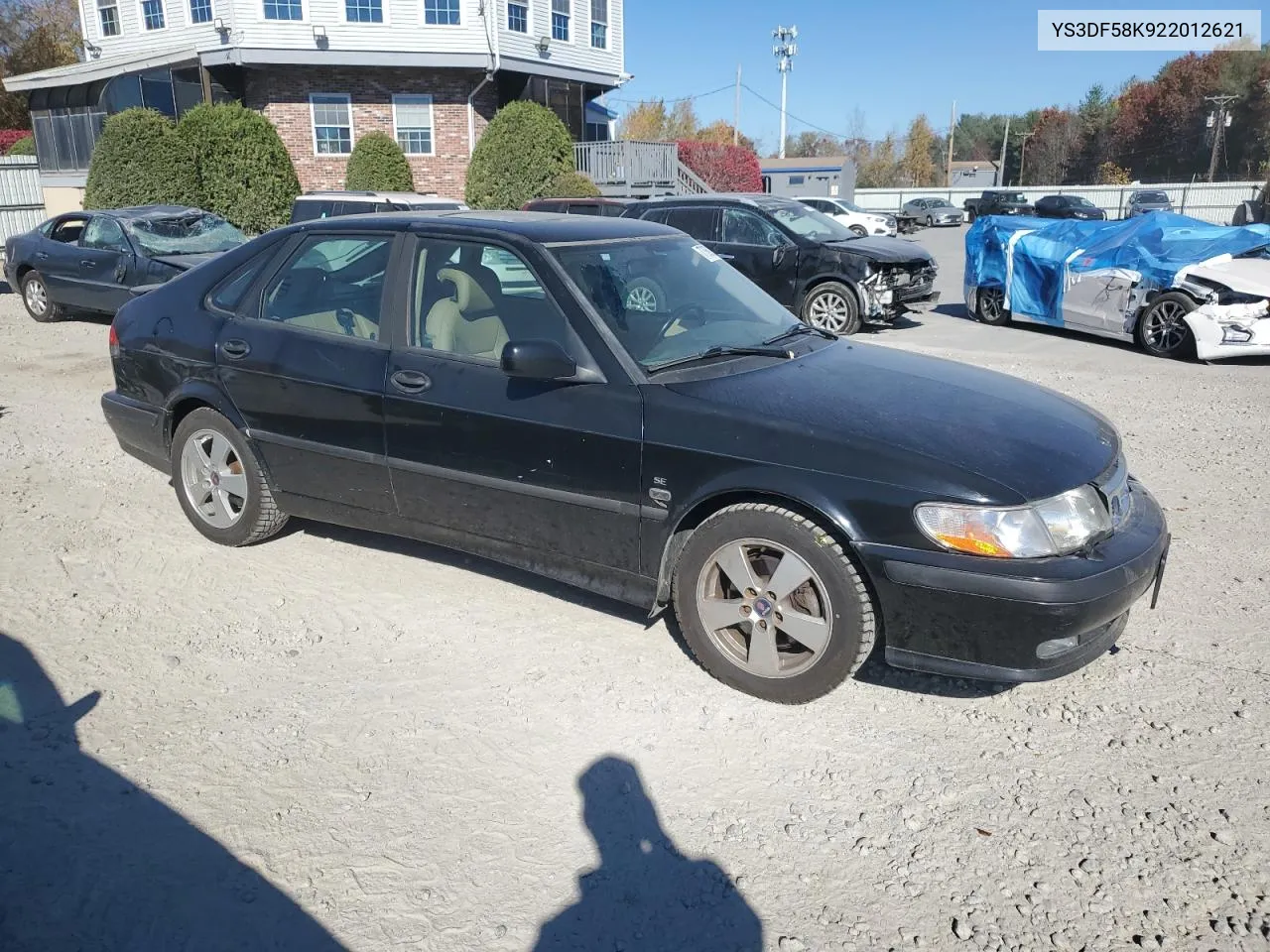 2002 Saab 9-3 Se VIN: YS3DF58K922012621 Lot: 77069234