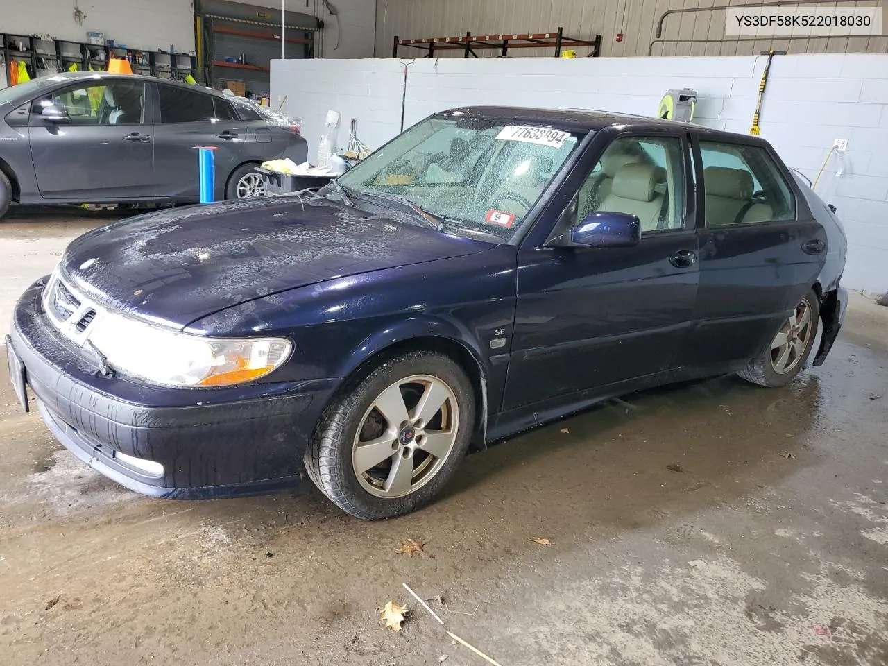 2002 Saab 9-3 Se VIN: YS3DF58K522018030 Lot: 77638894