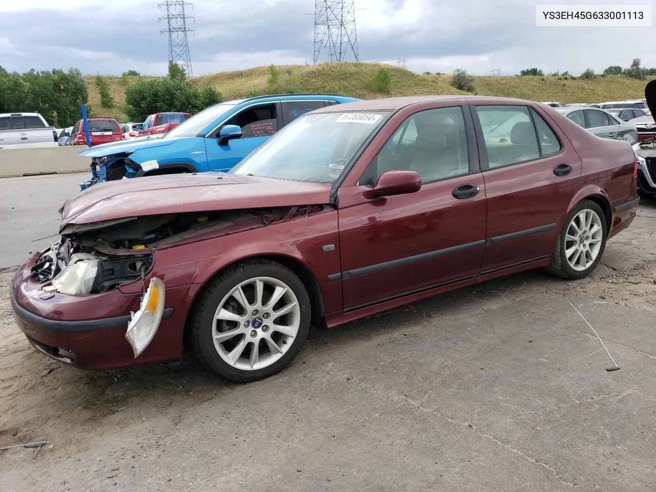 2003 Saab 9-5 Aero VIN: YS3EH45G633001113 Lot: 67265054