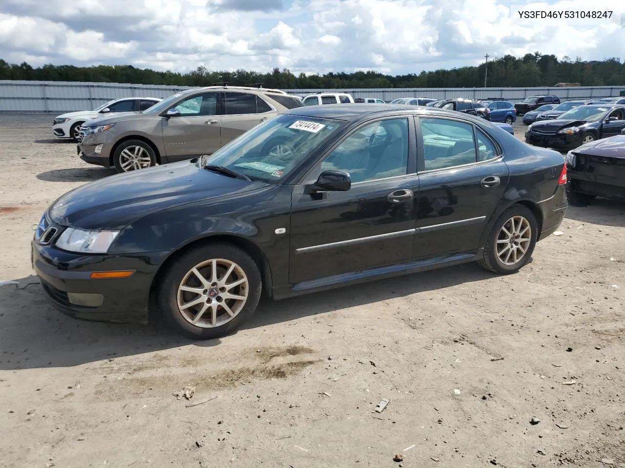 2003 Saab 9-3 Arc VIN: YS3FD46Y531048247 Lot: 73414414