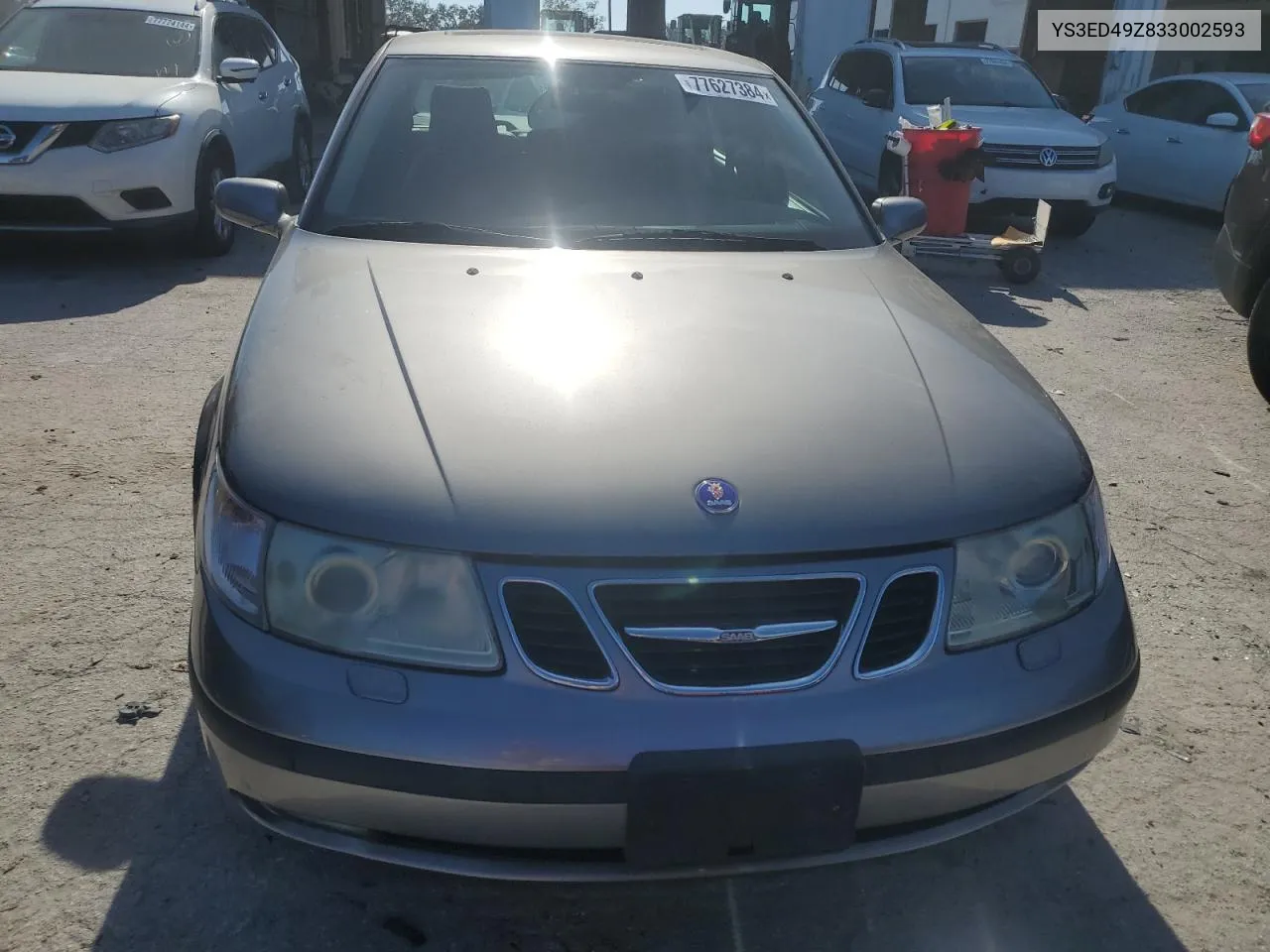 2003 Saab 9-5 Arc VIN: YS3ED49Z833002593 Lot: 77627384