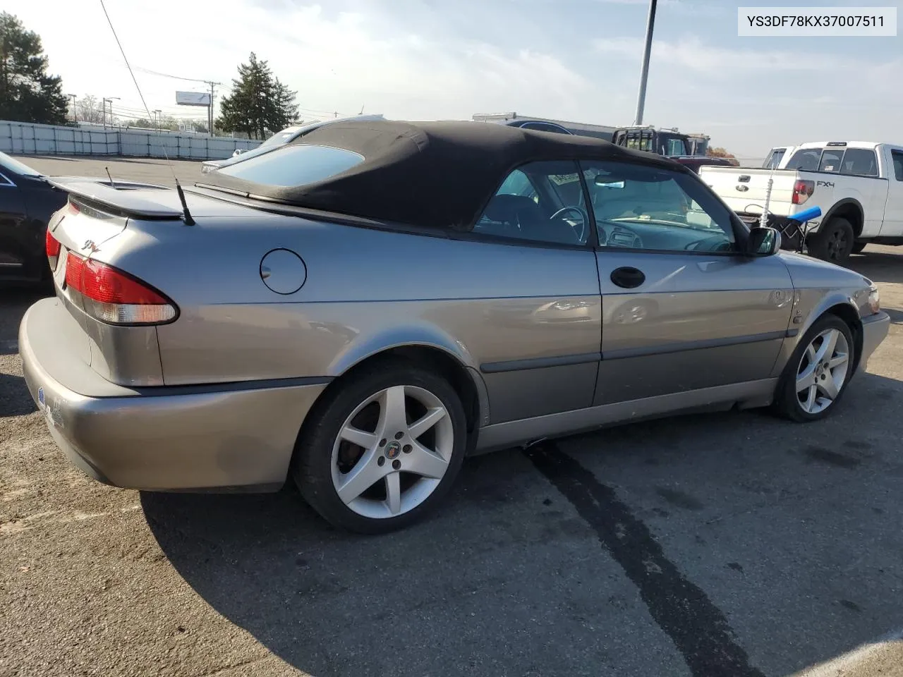 2003 Saab 9-3 Se VIN: YS3DF78KX37007511 Lot: 77790284