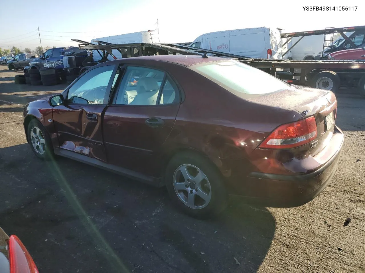 2004 Saab 9-3 Linear VIN: YS3FB49S141056117 Lot: 72200544