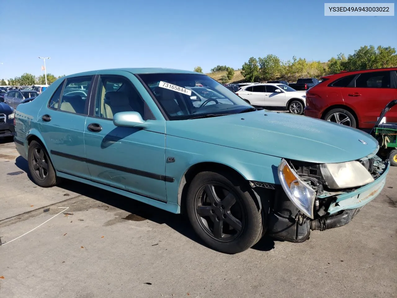 2004 Saab 9-5 Arc VIN: YS3ED49A943003022 Lot: 73165844