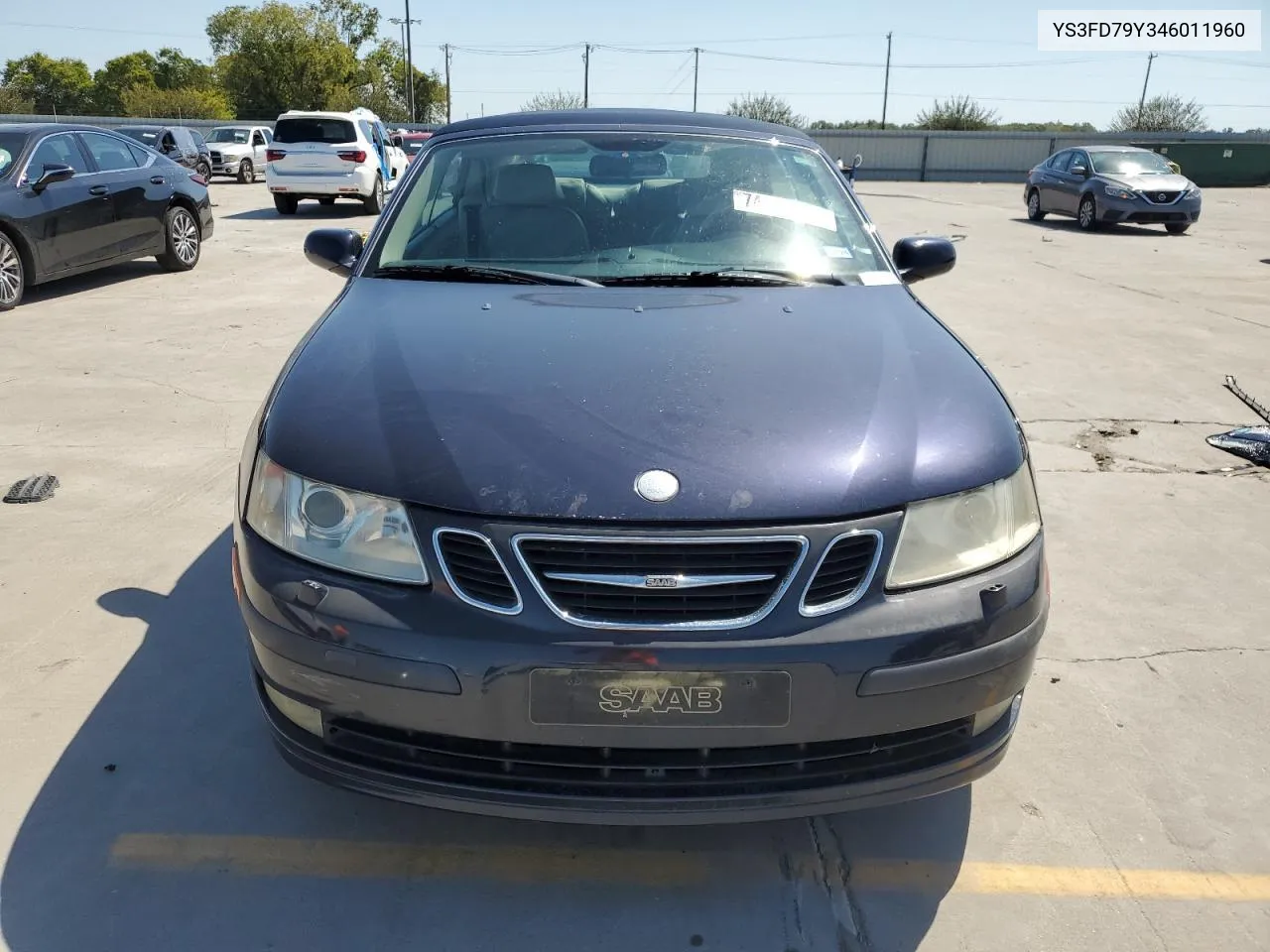 2004 Saab 9-3 Arc VIN: YS3FD79Y346011960 Lot: 74150894