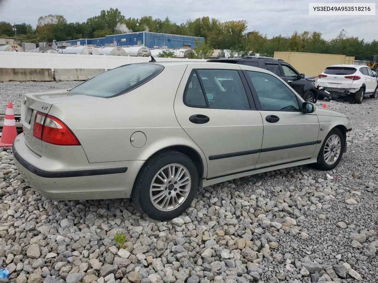 2005 Saab 9-5 Arc VIN: YS3ED49A953518216 Lot: 73269774