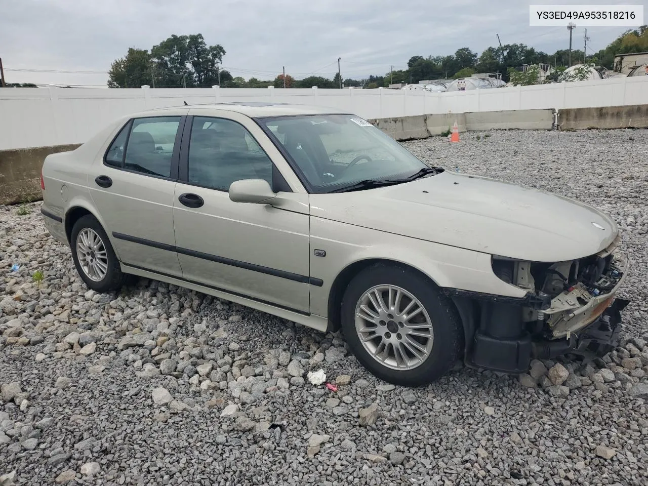 2005 Saab 9-5 Arc VIN: YS3ED49A953518216 Lot: 73269774