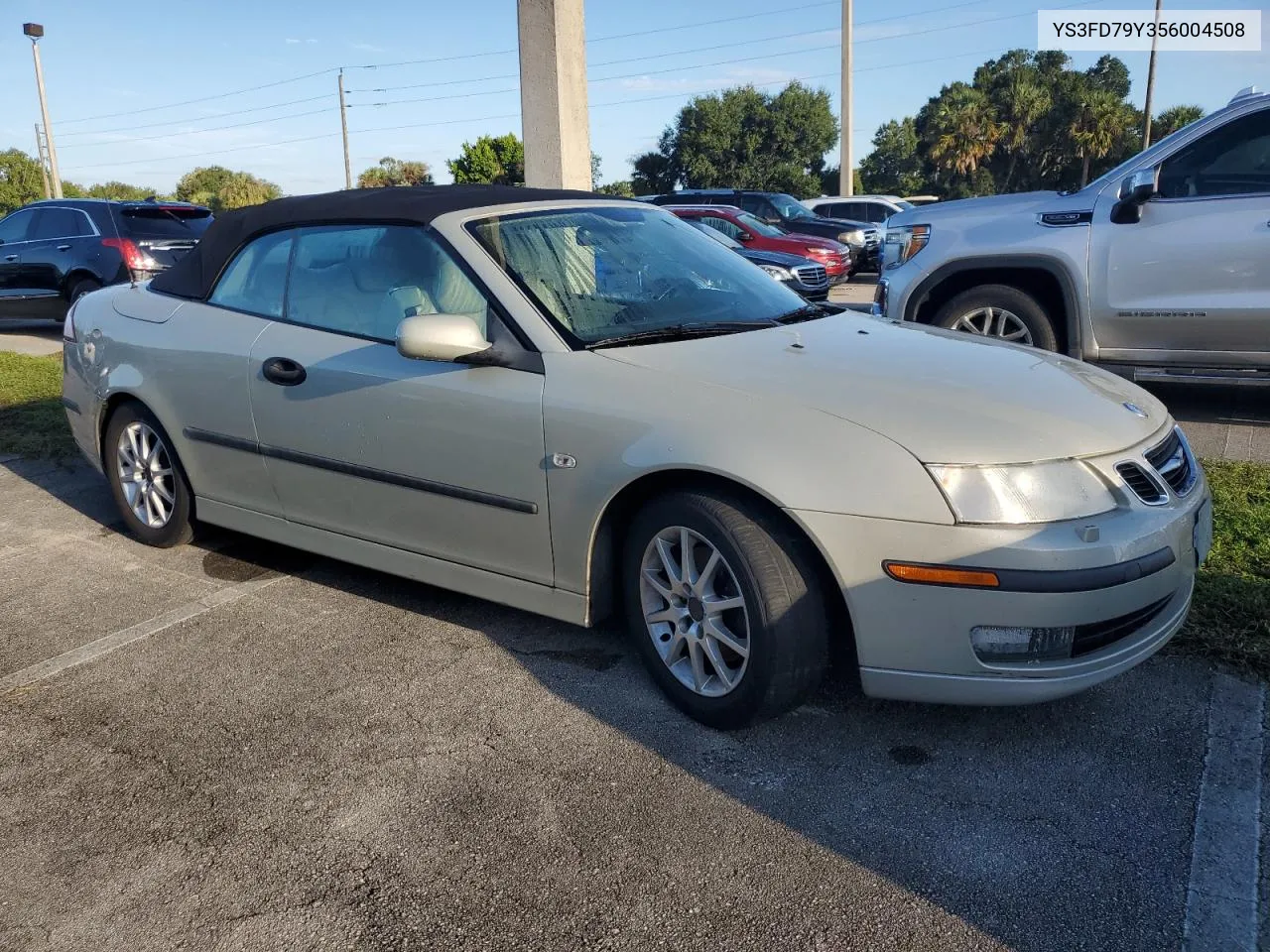 2005 Saab 9-3 Arc VIN: YS3FD79Y356004508 Lot: 73848064