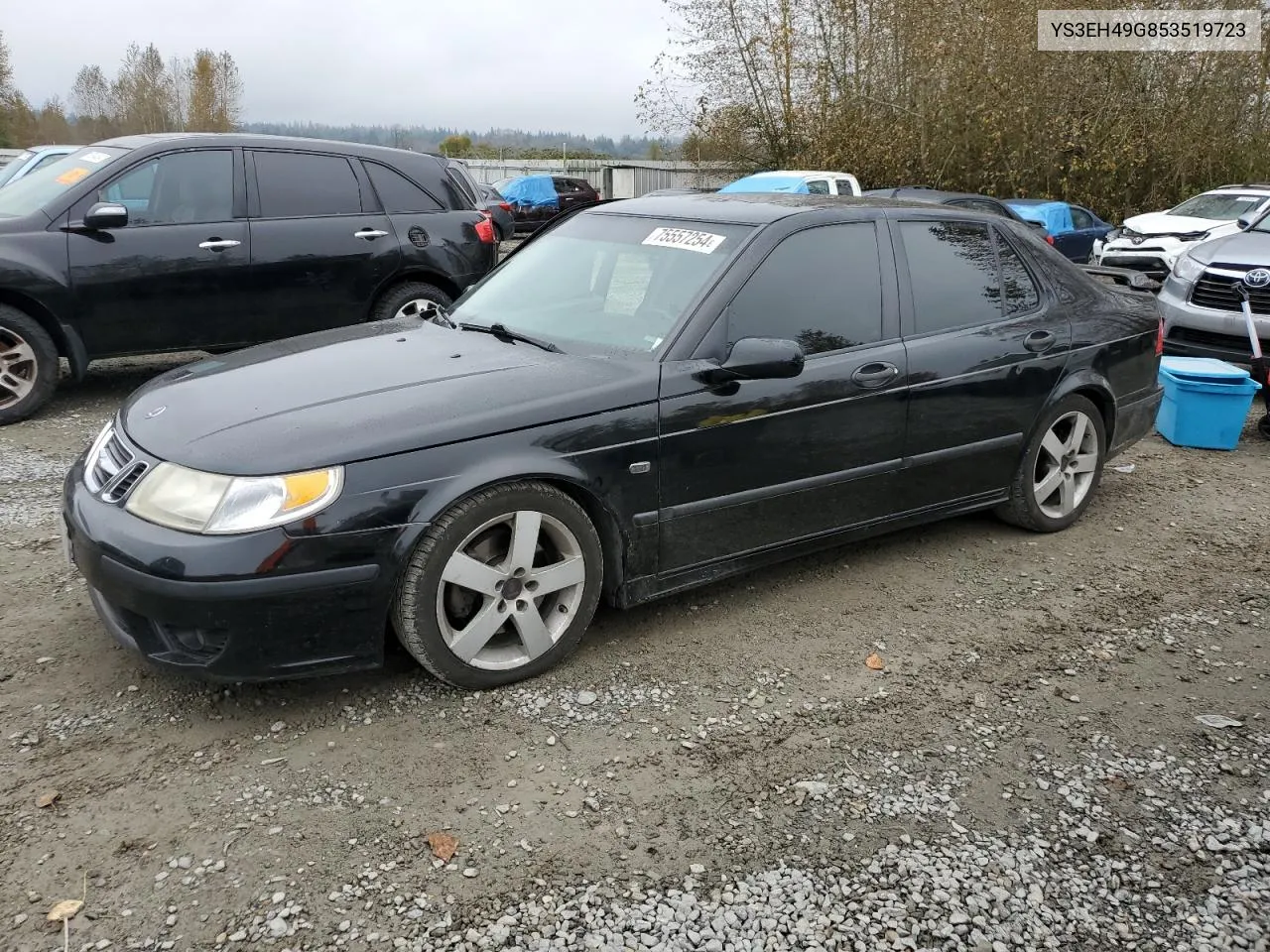 2005 Saab 9-5 Aero VIN: YS3EH49G853519723 Lot: 75557254