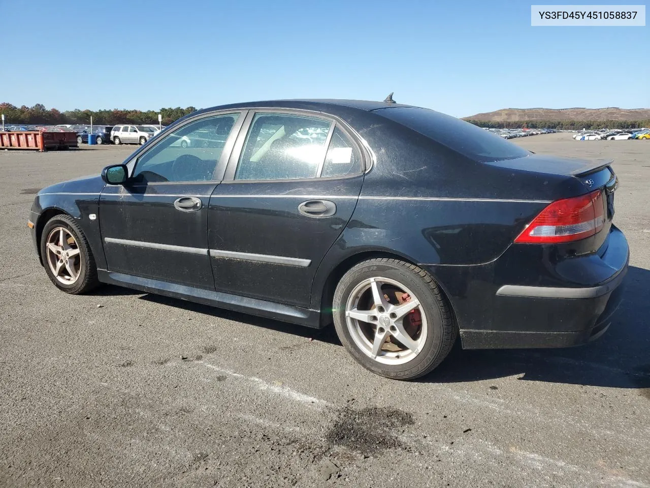 2005 Saab 9-3 Arc VIN: YS3FD45Y451058837 Lot: 76827124