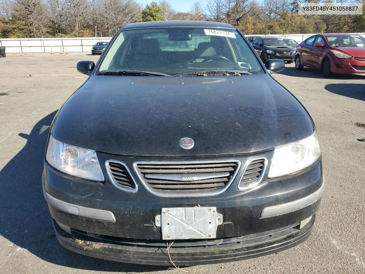 2005 Saab 9-3 Arc VIN: YS3FD45Y451058837 Lot: 76827124