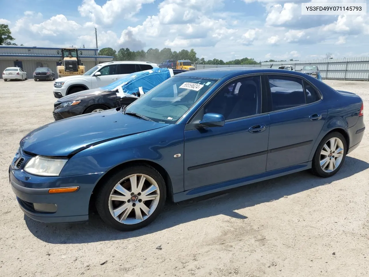 2007 Saab 9-3 2.0T VIN: YS3FD49Y071145793 Lot: 58859624