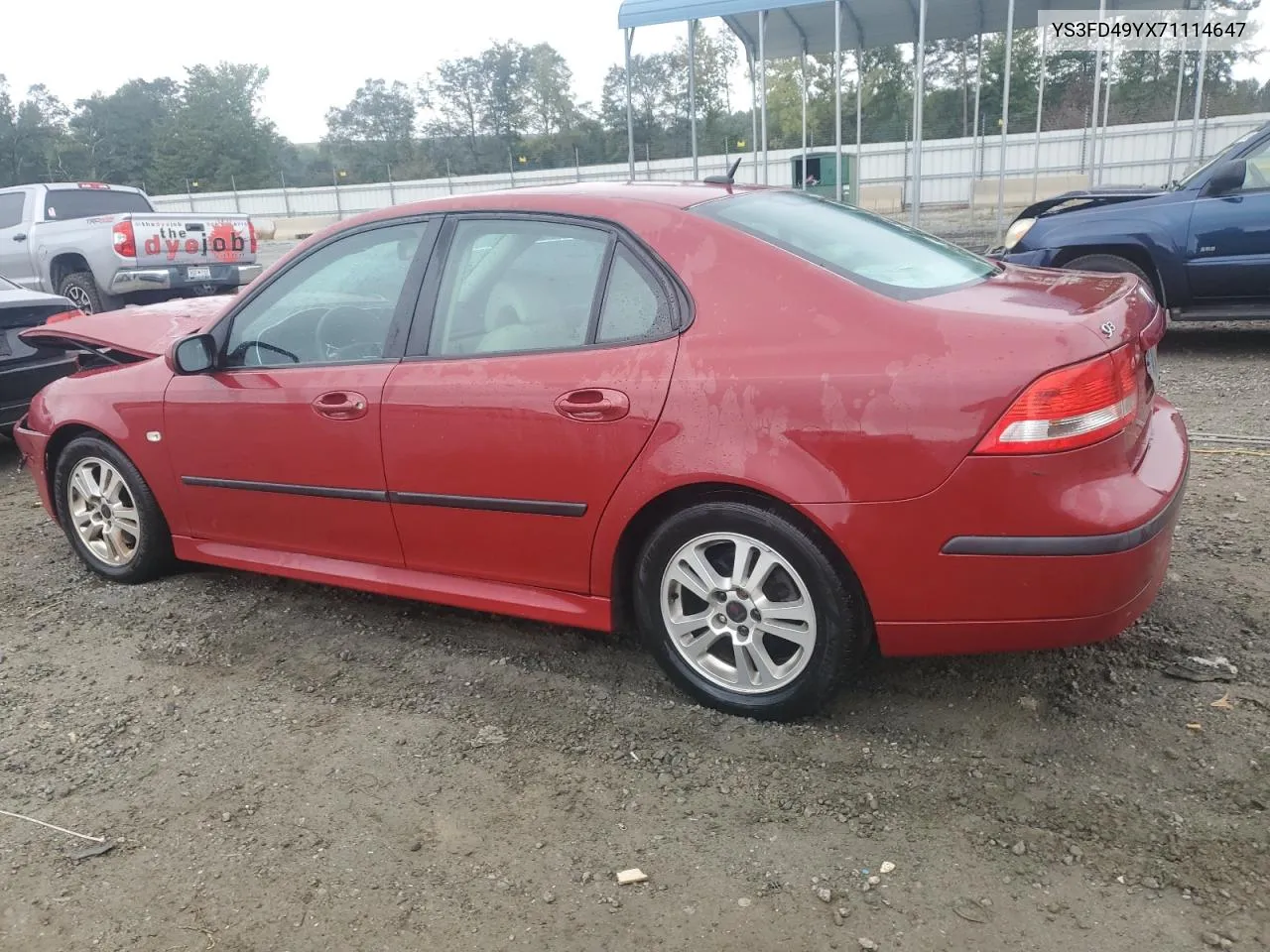 2007 Saab 9-3 2.0T VIN: YS3FD49YX71114647 Lot: 72773314