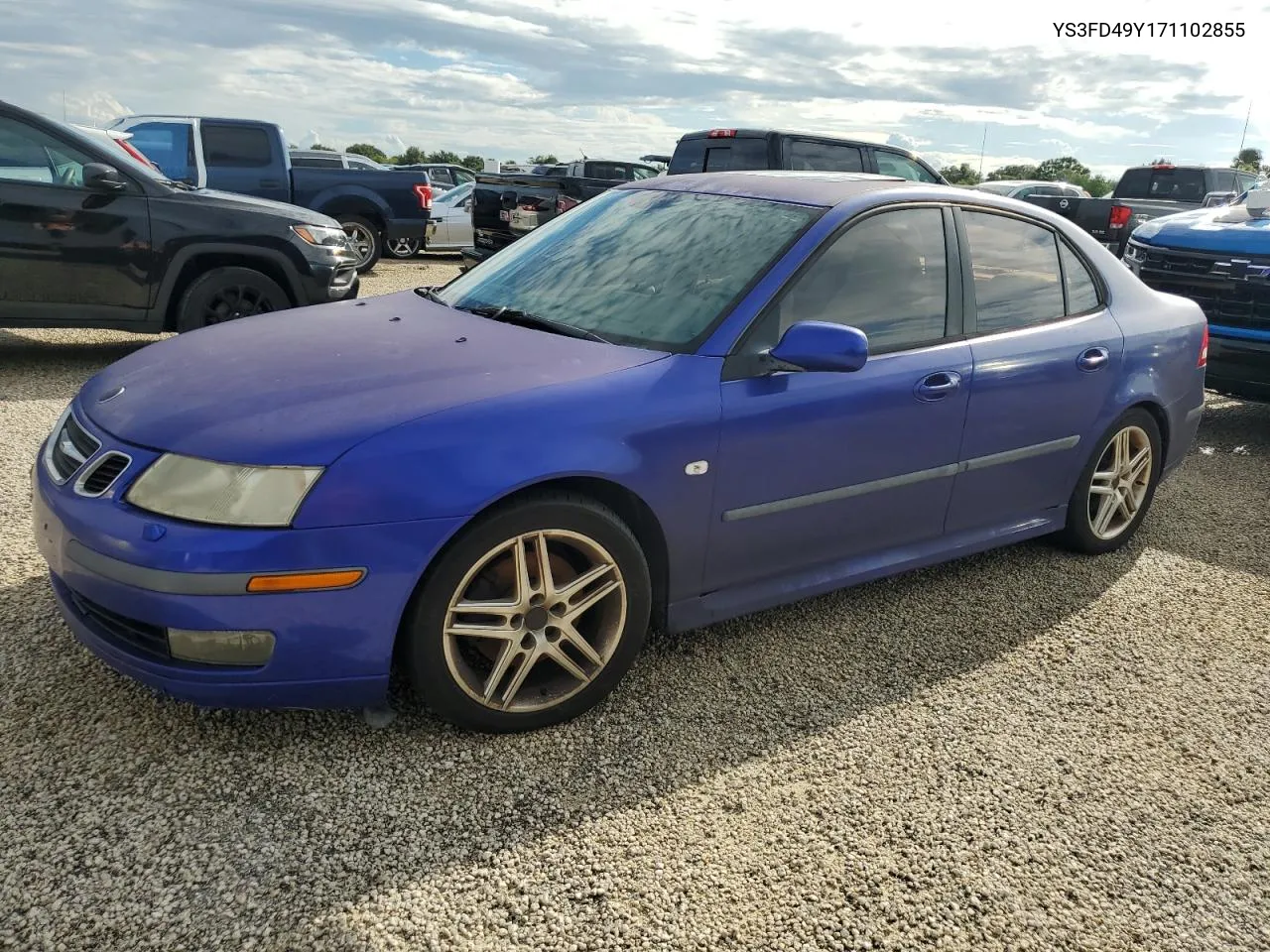 2007 Saab 9-3 2.0T VIN: YS3FD49Y171102855 Lot: 74372904