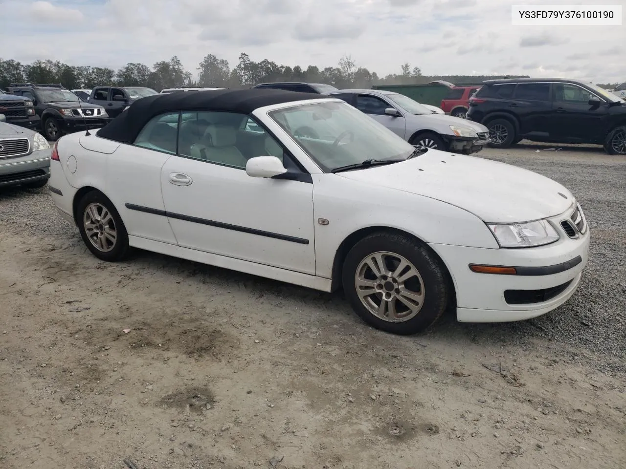 2007 Saab 9-3 2.0T VIN: YS3FD79Y376100190 Lot: 74629484