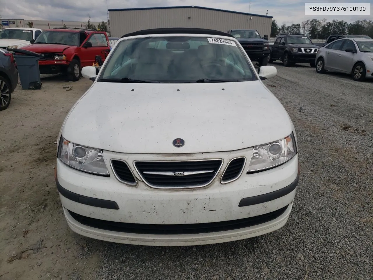 2007 Saab 9-3 2.0T VIN: YS3FD79Y376100190 Lot: 74629484