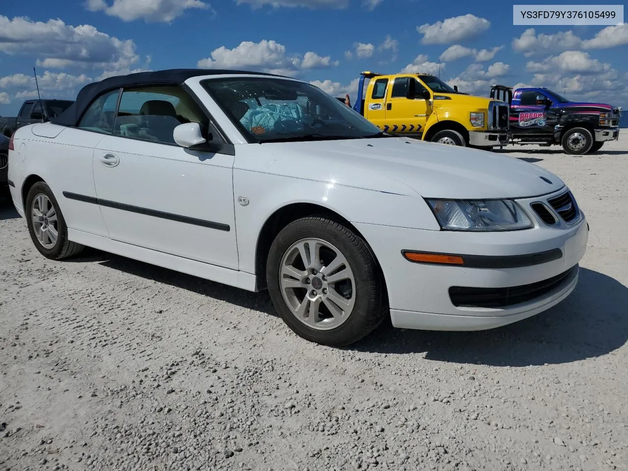 2007 Saab 9-3 2.0T VIN: YS3FD79Y376105499 Lot: 76318074