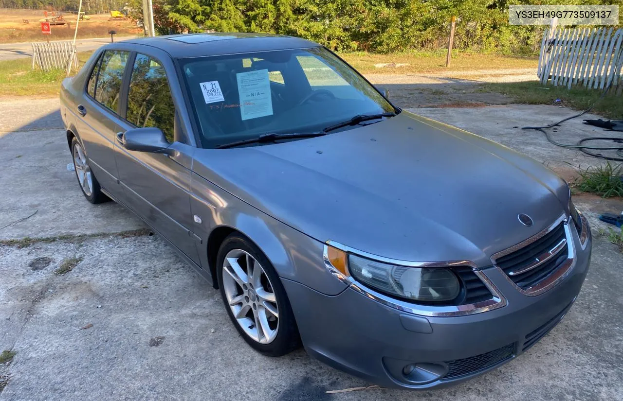 2007 Saab 9-5 Aero VIN: YS3EH49G773509137 Lot: 78264274