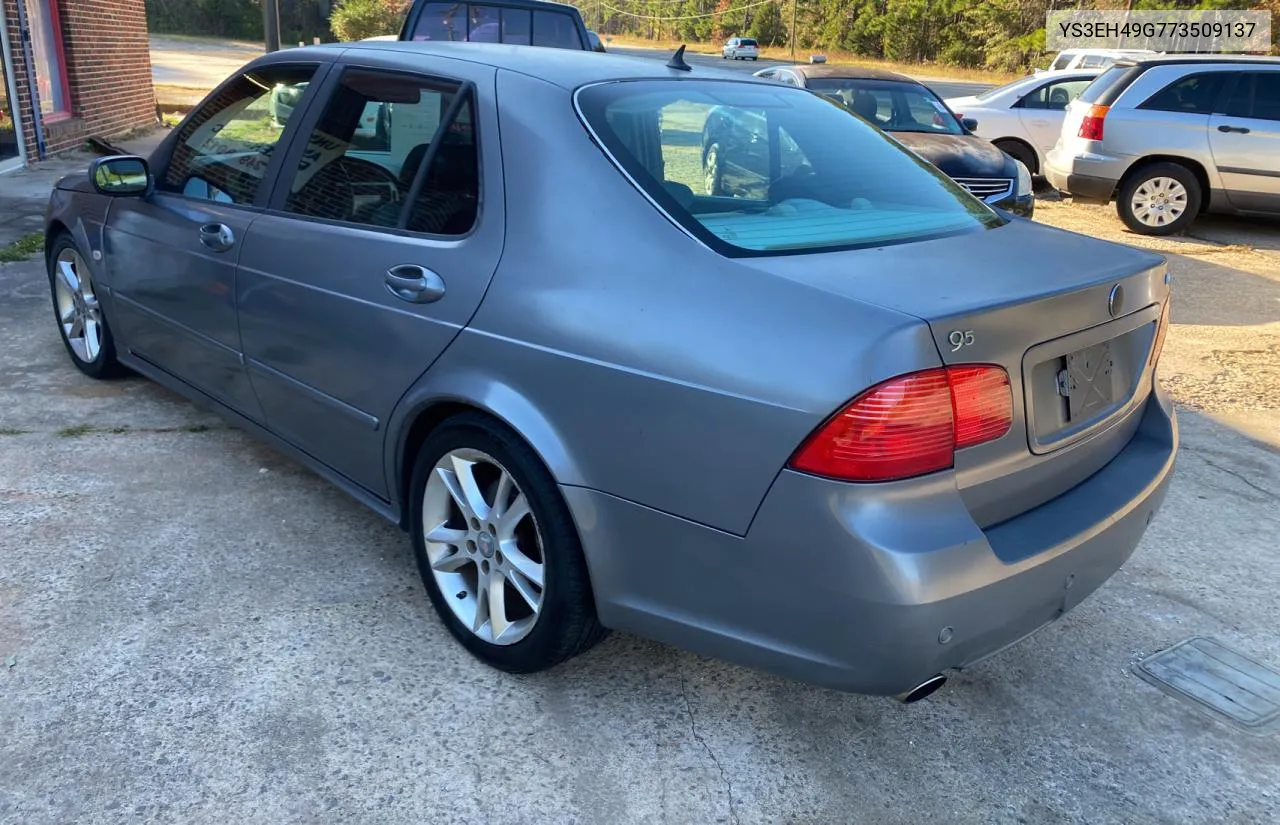 2007 Saab 9-5 Aero VIN: YS3EH49G773509137 Lot: 78264274