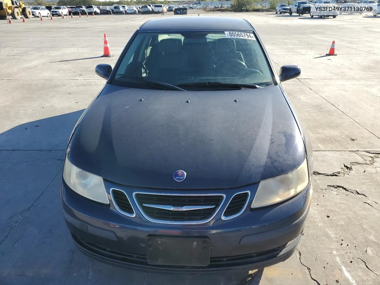 2007 Saab 9-3 2.0T VIN: YS3FD49Y371130768 Lot: 80565794