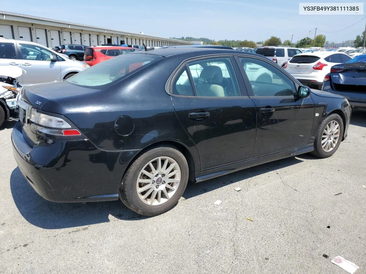 2008 Saab 9-3 2.0T VIN: YS3FB49Y381111385 Lot: 68970904