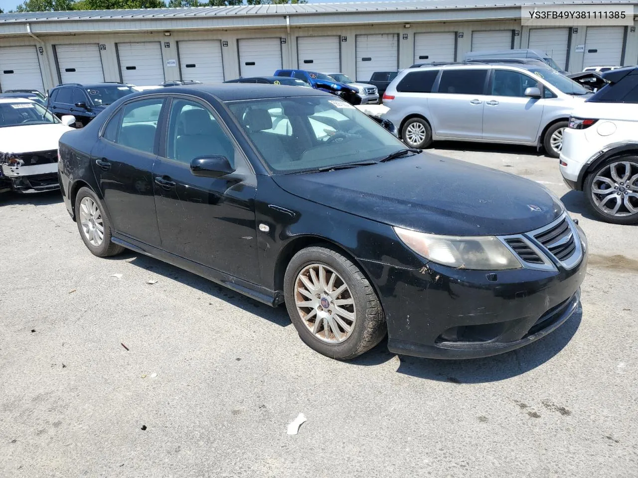 2008 Saab 9-3 2.0T VIN: YS3FB49Y381111385 Lot: 68970904