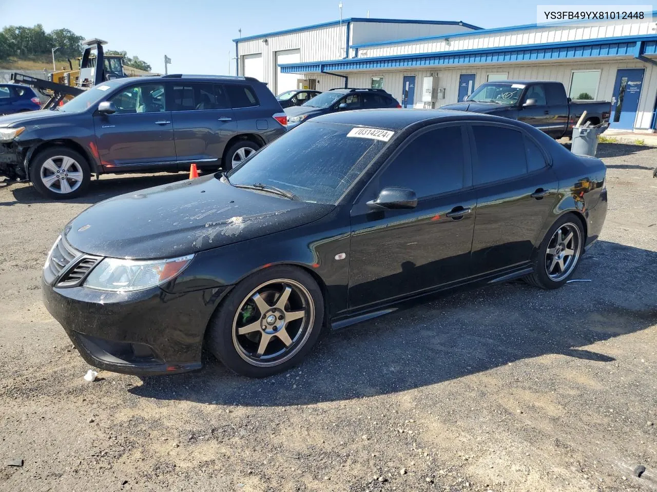 2008 Saab 9-3 2.0T VIN: YS3FB49YX81012448 Lot: 70314224