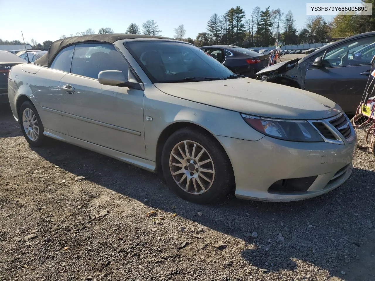 2008 Saab 9-3 2.0T VIN: YS3FB79Y686005890 Lot: 77331064