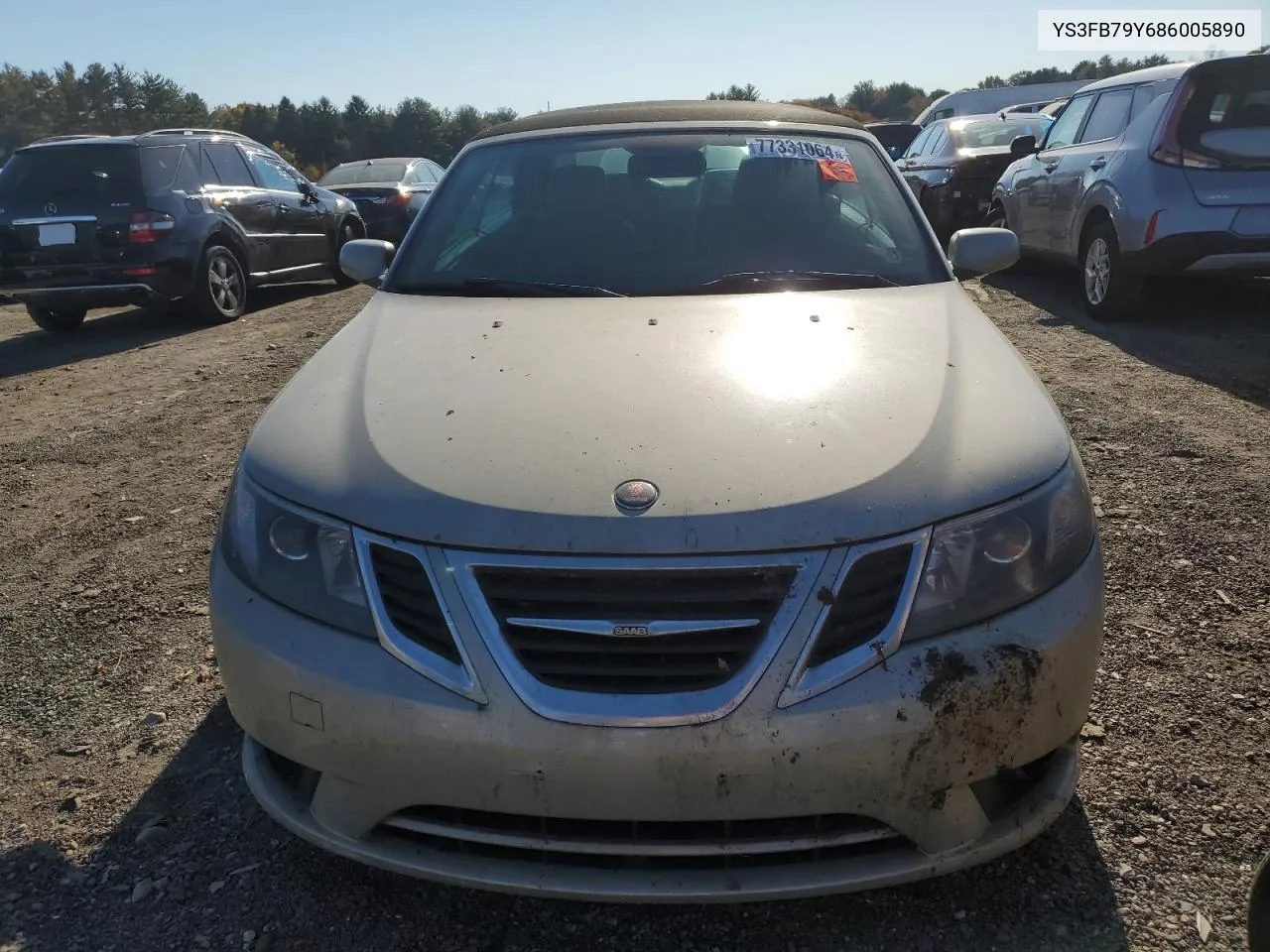 2008 Saab 9-3 2.0T VIN: YS3FB79Y686005890 Lot: 77331064