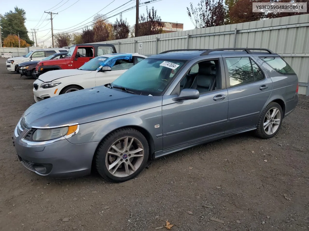 2008 Saab 9-5 2.3T VIN: YS3ED59G483508014 Lot: 77747654