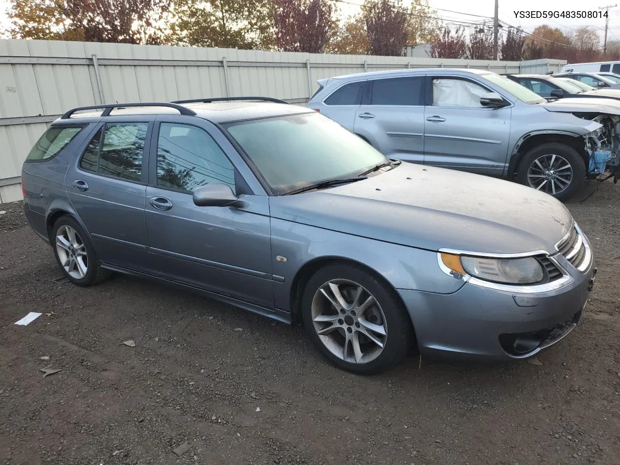 2008 Saab 9-5 2.3T VIN: YS3ED59G483508014 Lot: 77747654