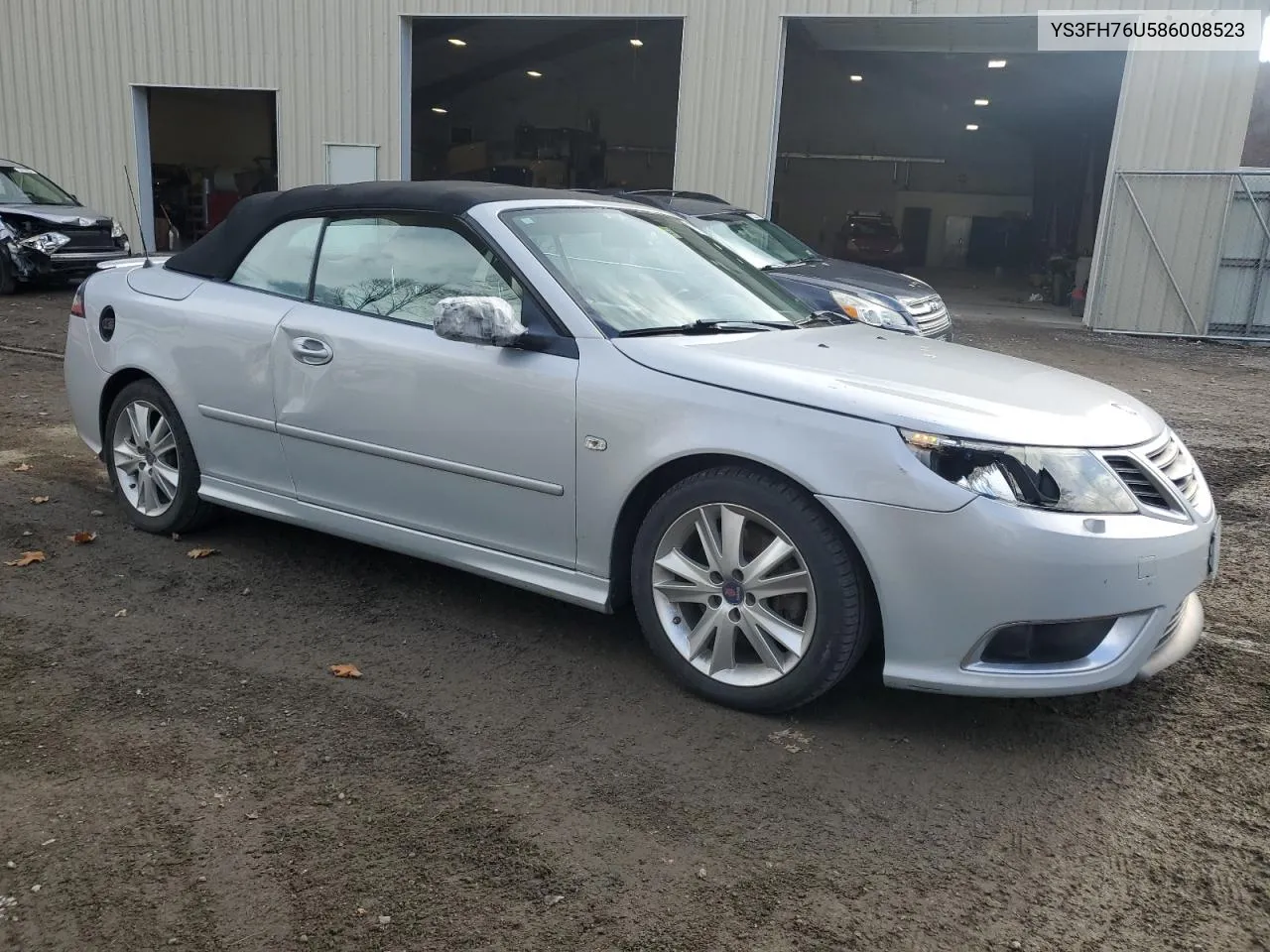 2008 Saab 9-3 Aero VIN: YS3FH76U586008523 Lot: 79016104