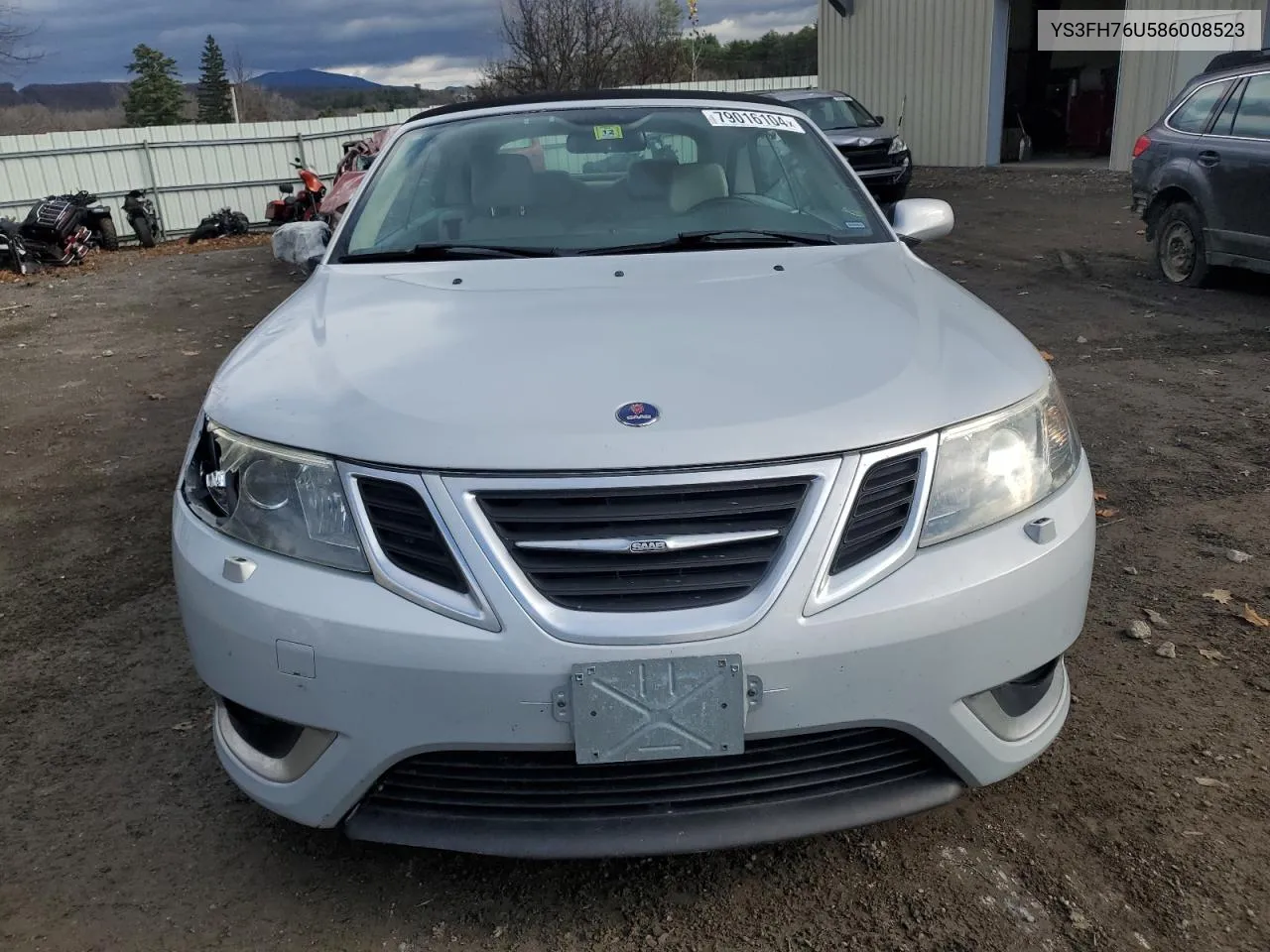 2008 Saab 9-3 Aero VIN: YS3FH76U586008523 Lot: 79016104