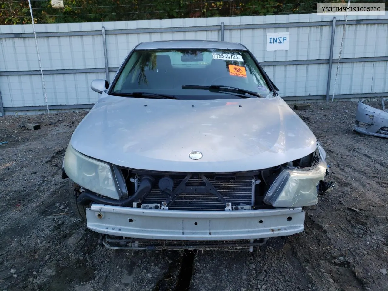 2009 Saab 9-3 2.0T VIN: YS3FB49Y191005230 Lot: 73645724