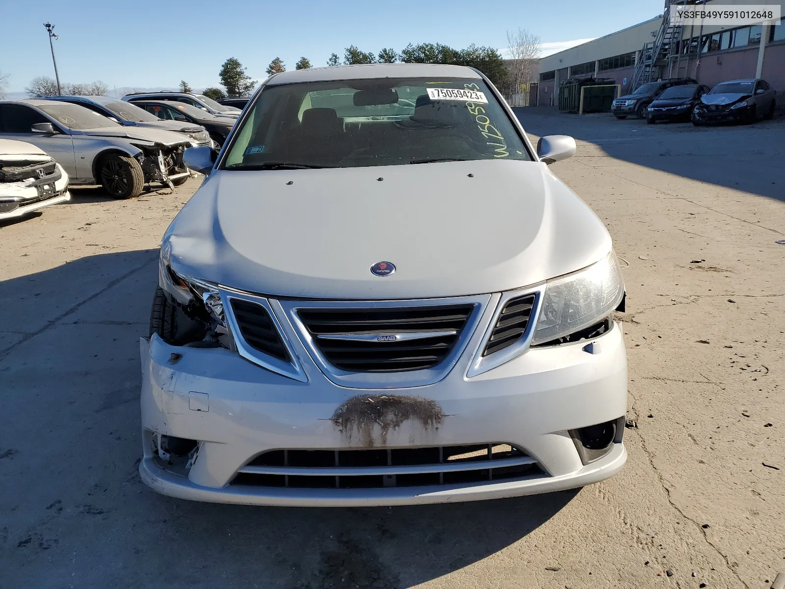 2009 Saab 9-3 2.0T VIN: YS3FB49Y591012648 Lot: 75059423