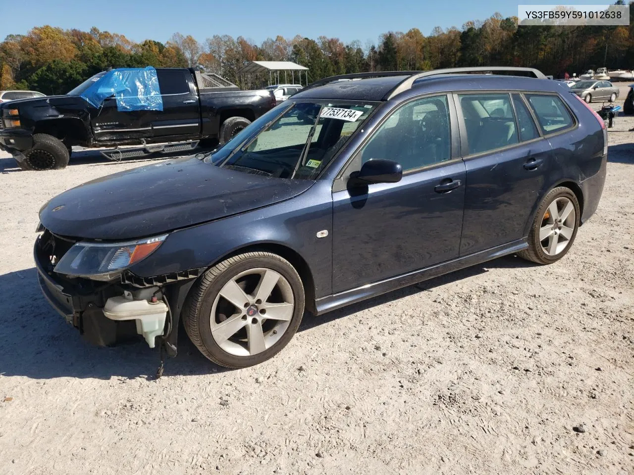 2009 Saab 9-3 2.0T VIN: YS3FB59Y591012638 Lot: 77537134