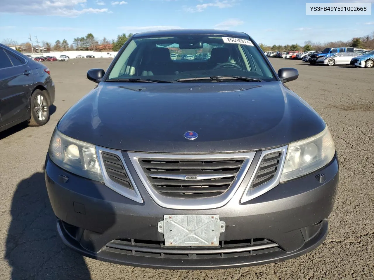 2009 Saab 9-3 2.0T VIN: YS3FB49Y591002668 Lot: 80626974