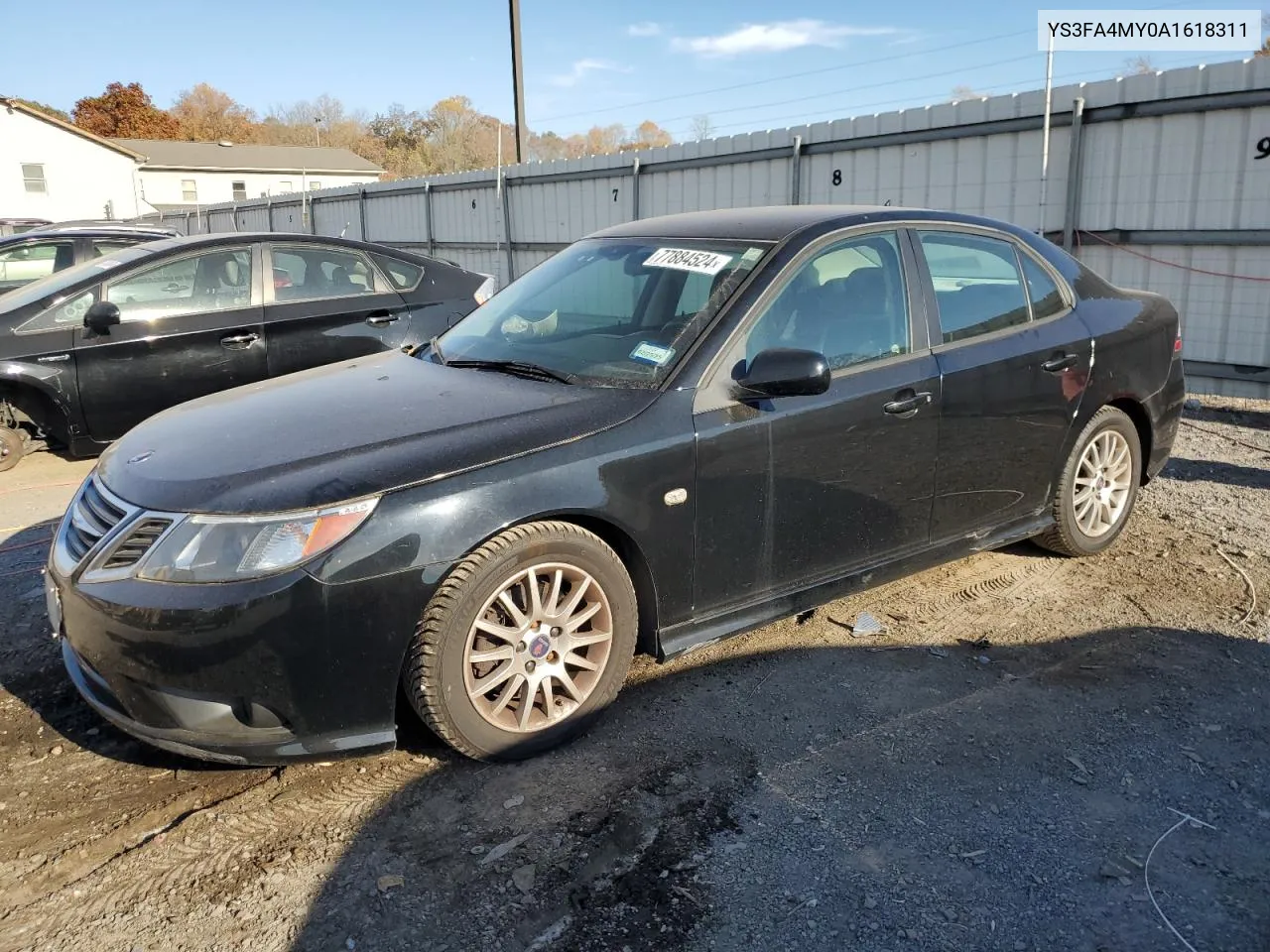 2010 Saab 9-3 2.0T VIN: YS3FA4MY0A1618311 Lot: 77884524