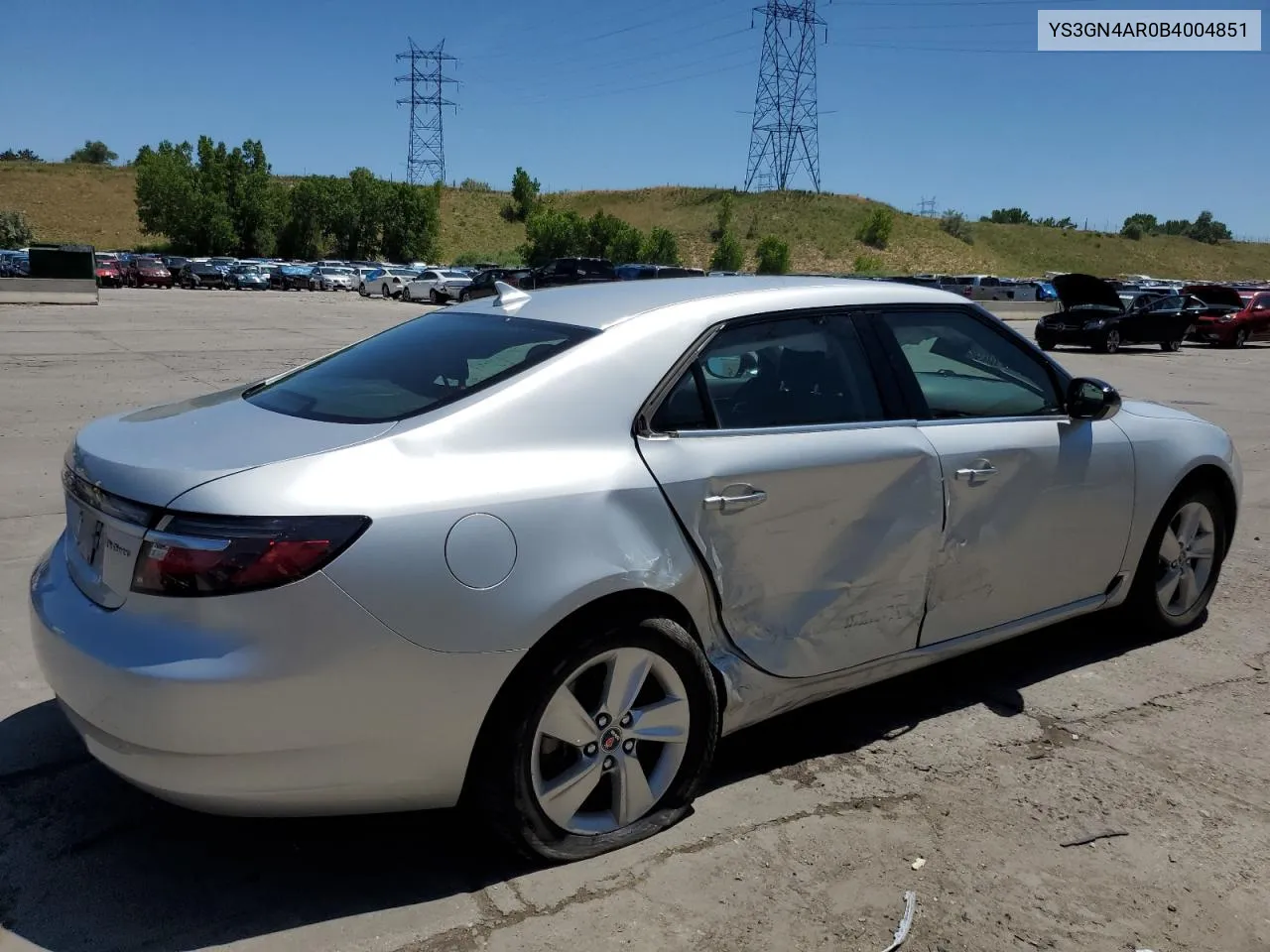 2011 Saab 9-5 Turbo VIN: YS3GN4AR0B4004851 Lot: 59673184