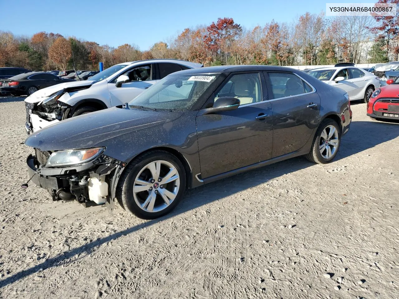 2011 Saab 9-5 Turbo VIN: YS3GN4AR6B4000867 Lot: 76833904