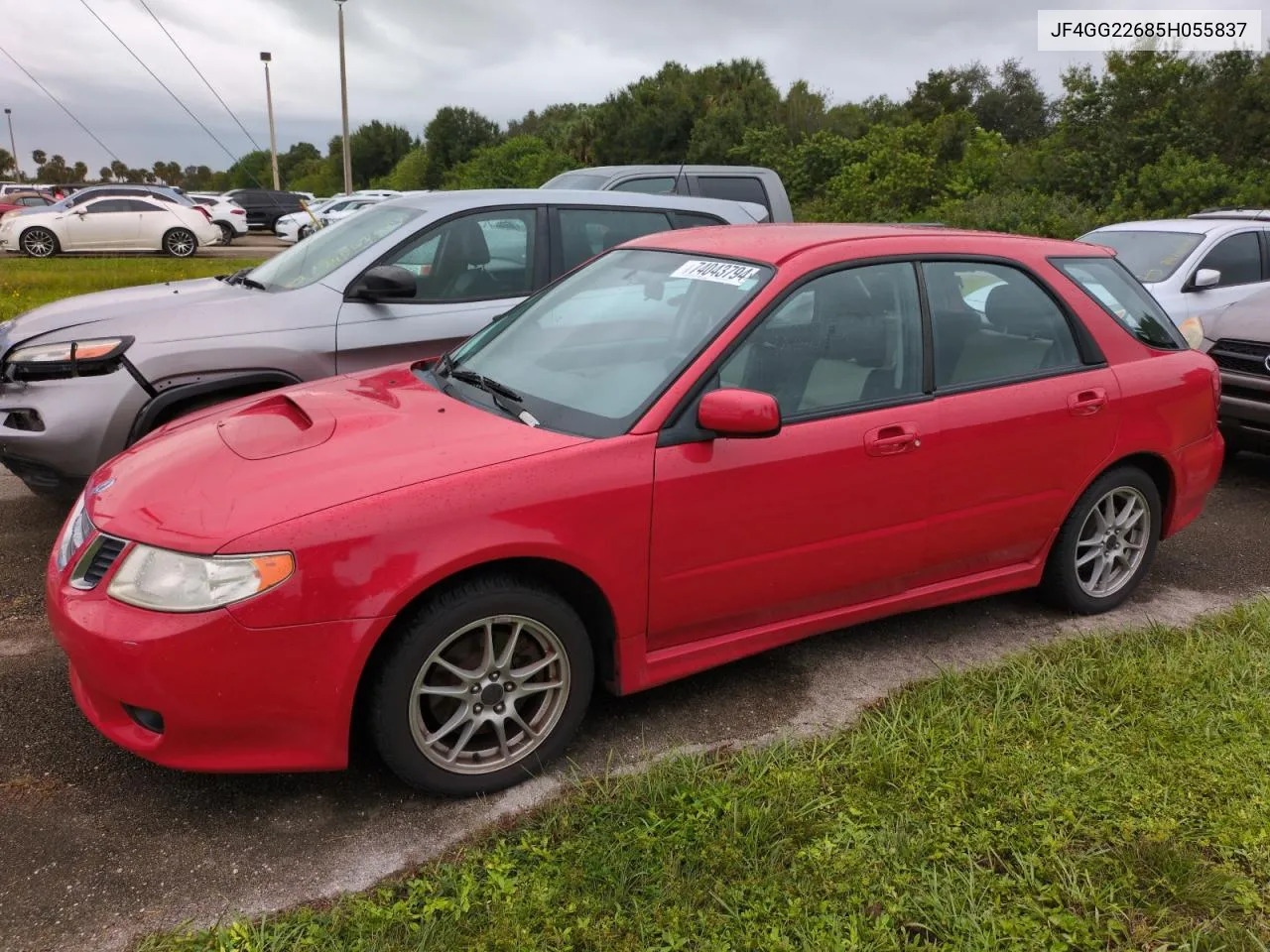 2005 Saab 9-2 Aero VIN: JF4GG22685H055837 Lot: 74043794