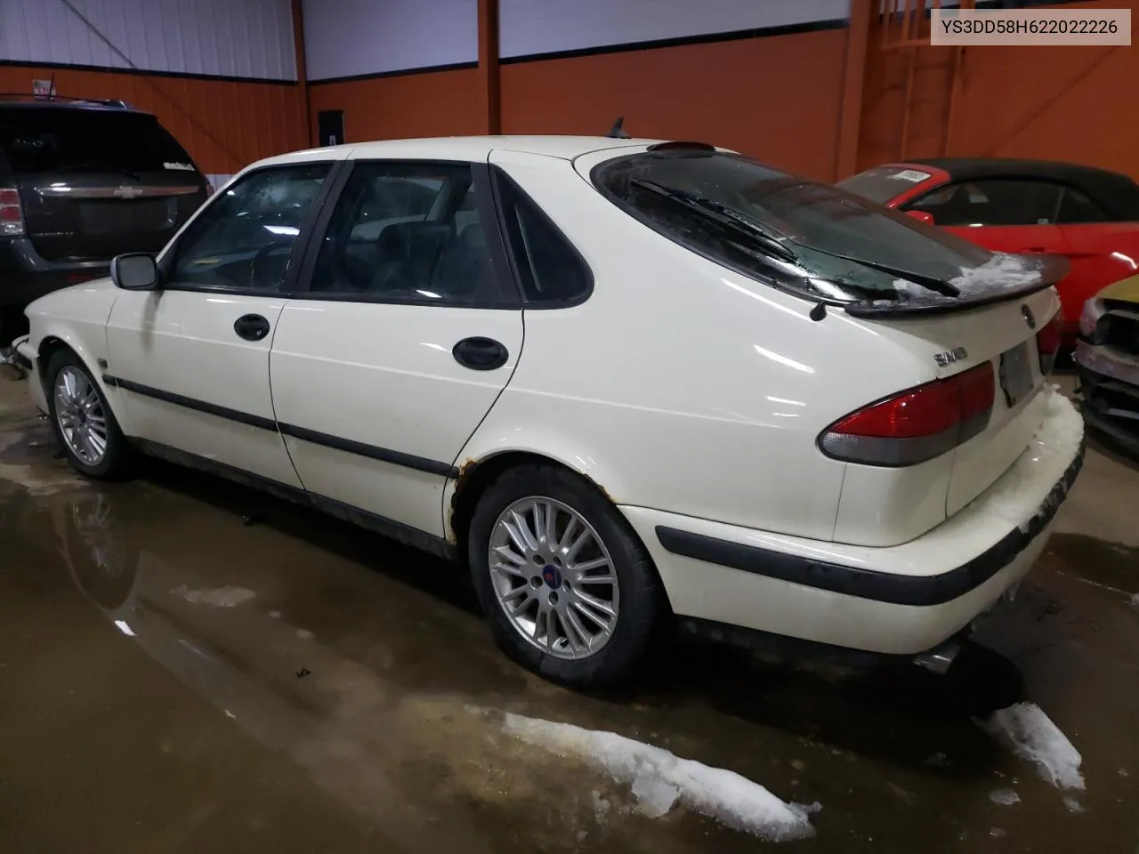 2002 Saab 9-3 VIN: YS3DD58H622022226 Lot: 44865564