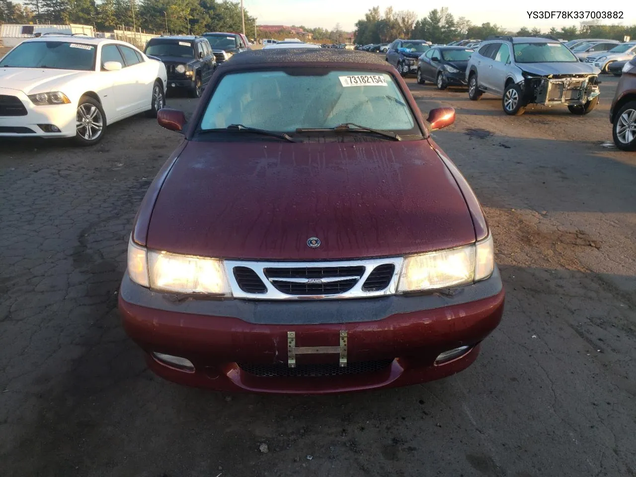 2003 Saab 9-3 Se VIN: YS3DF78K337003882 Lot: 73182154